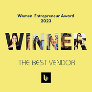 Women Entrepreneur The Best Vendor Award Winner Badge